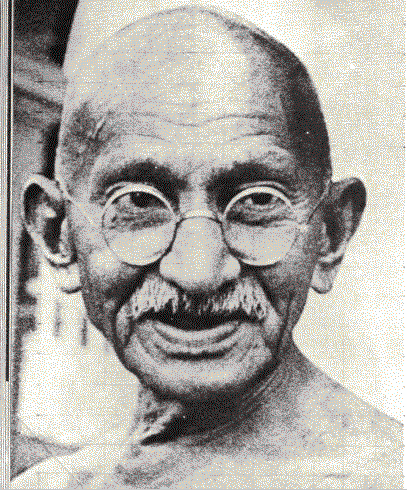 Mohandas Karamchad Gandhi a.k.a Mahatma Gandhi (www.spicasc.net/ mahatma_gandhi.html)