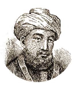 Old hand-drawn sketch of Maimonides <br> (http://www.jewishworldreview.com<br>/0105/maimonides_vatic