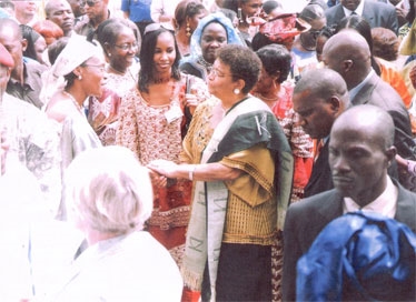 With Liberian President Madam Ellen Johnson-Sirleaf (Courtesy of Oumoul Khary)