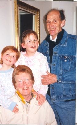 Me, Gramma, Grandpa and my sister, Grace