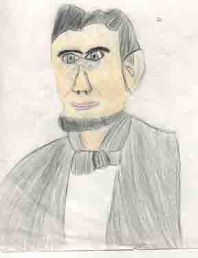 Abraham Lincoln (I drew this picture.)