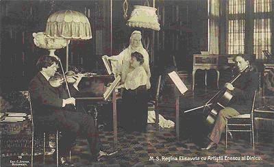 Enescu playing the violin<br>(wikipedia.org)