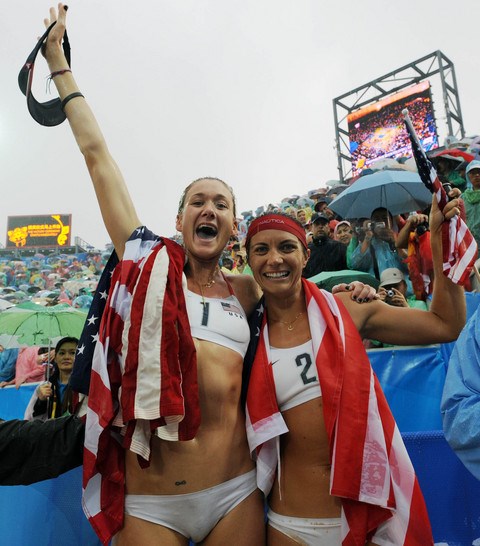 Misty May-Treanor and her partner Keri Walsh. (www.usavolleyball.org)