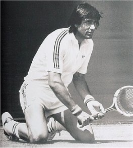 Ilie Nastase in a competition (from google)