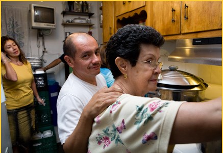 Jorge Munoz Cooking with his mom