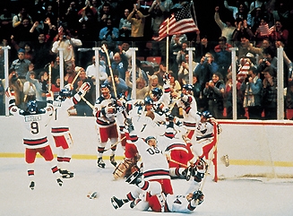 US celebrating after beating the Soviet Union (http://www.usahockey.com/ushhof/default.aspx?NAV=AF_01&id=289718&DetailedNews=yes)