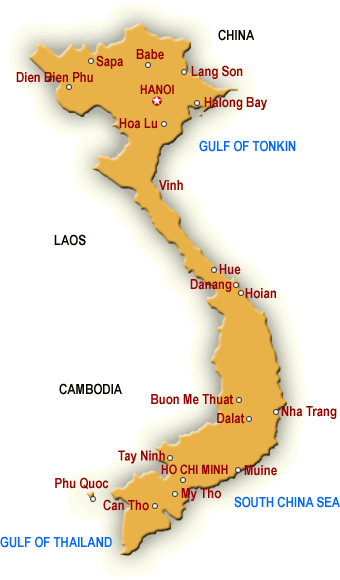 Map of Vietnam  (http://www.vietnamventure.com/images/vietnam/vietnam_map.gif)