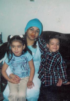 My mom, my brother and me. 