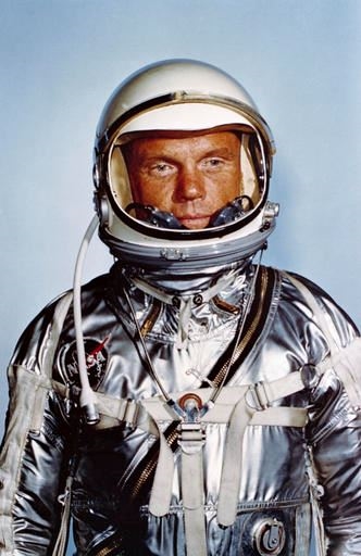 This undated photo made available by NASA shows astronaut John Glenn in his Mercury flight suit. Glenn, the first American to orbit Earth who later spent 24 years representing Ohio in the Senate, died Thursday, Dec. 8, 2016, at the age of 95. (NASA via AP)
