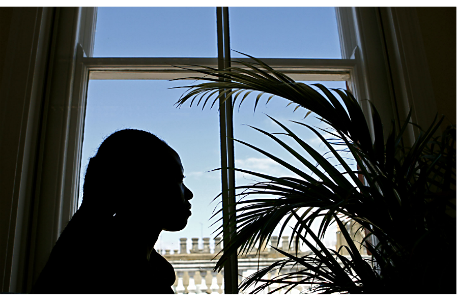 A Rwandan woman, who was the victim of human trafficking, at the Helen Bamber Foundation in central London, 2008  Photo: Alessia Pierdomenico/Reuters/File