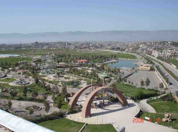 the larger park in the city (from high building )