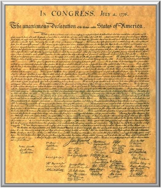 the Declaration of Independence (http://www.selfevidenttruths.org/storage/030602-the-declaration-of-independence/The%20Declaration%20of%20Independence.jpg)