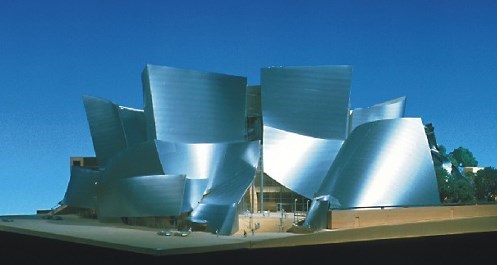 The Walt Disney Concert Hall Downtown Los Angeles<br>The physical model of Frank Gehry's Walt Disney Concert Hall. Photo courtesy of Frank O. Gehry & Associates