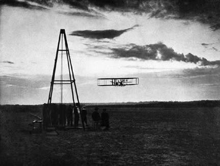 Photo of Night Flight at Kitty Hawk from http://www.nasm.si.edu/wrightbrothers/