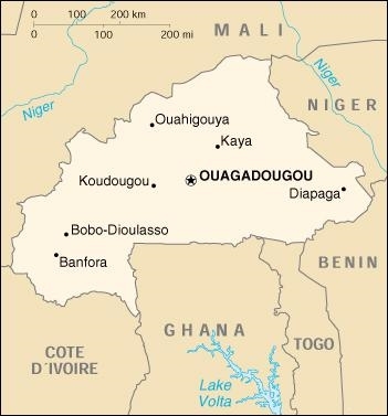 Map of Burkina Faso (google.com)
