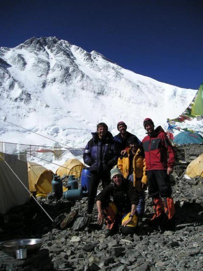 The Team - Andrew Brash, Myles Osborne and Jangbu Sherpa