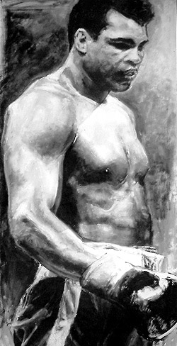 Muhammad Ali would always keep fit for a fight (http://www.asama.org/images/artists/holland/MuhammadAli.jpg)