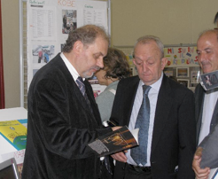 Giuseppe and former Italian Minister of Education DeMauro