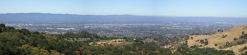 Panoramic view of Silicon Valley (http://en.wikipedia.org/wiki/File:AlumRockViewSiliconValley_w.jpg)