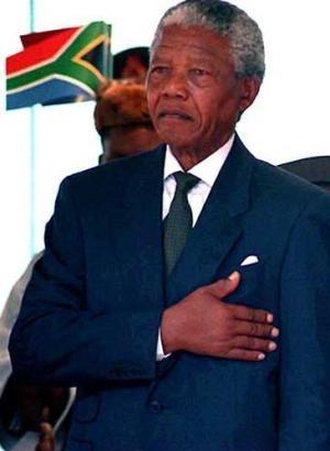 First democratically elected president by universal sufferage of South Africa  (http://www.independent.co.uk/arts-entertainment/)