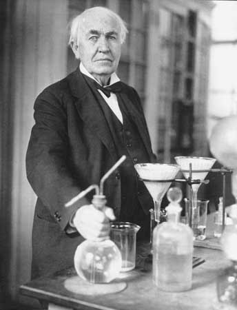 thomas edison quotes. Thomas Edison in his science