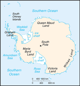 Map of Antarctica (CIA)