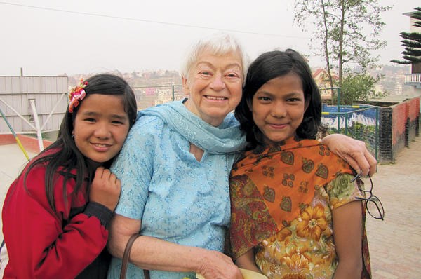 Picture of Olga Murray found a second career educating the children of Nepal