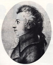 Drawing of Mozart by Doris Stock (1789)<br> (http://www.mozartforum.com/images/<br>Mozart_drawing_by