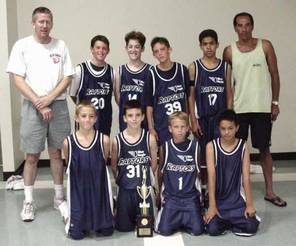 Ernie Wallengren with one of his many basketball teams<br>http://www.hoopsclub.com 