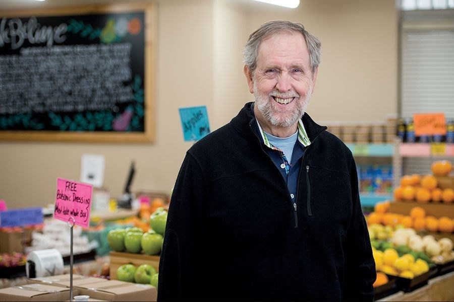 Doug Rauch opened Daily Table in the Boston neighborhood of Dorchester two years ago. It sells healthy food at bargain prices. (Ann Hermes/Staff)