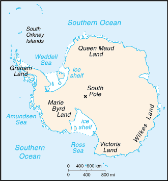 Map of Antarctica (CIA)