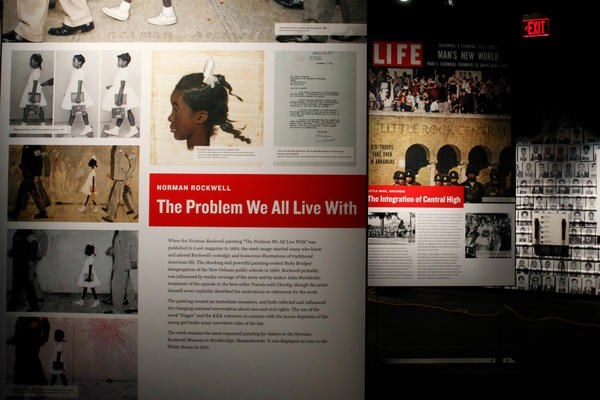 An exhibit at the new National Center for Civil and Human Rights in Atlanta shows hidden gems from the Civil Rights era in the US. The exhibit was designed by Broadway playwright, director, and producer George Wolfe. <P>Tami Chappell/Reuters