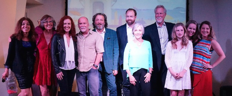 Hero Fest Producers Victoria Murphy and Wendy Milette with Alisa Eisenberg, Warren Sellers, Jason Feddy, Zeda Stone, Lucinda Prewitt, Gregg Abel, Whitney Winefordner, Marinta Skupin, and Lauren Segal - honorees at Laguna Hero Fest 2016