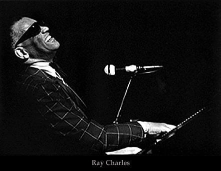 Ray Charles playing the magnificent piano 