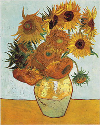 Still Life: Vase with Twelve Sunflowers, Agosto 1888 (Neue Pinakothek, Munich)