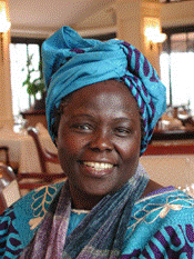 Profesora Wangari Maathai <br>Foto: Martin Rowe