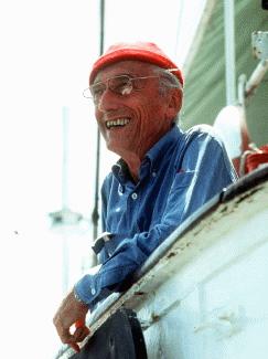 Jacques Cousteau  (www.geol.sc.edu/cbnelson/ScienceWeb/<br>TeamWebsites/Spring2006/AquaFresh/webpages/JacquesCousteau1.jpg)