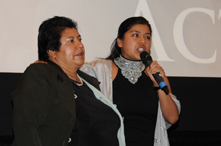 Erica Fernández dió un apasionante discurso en el Festival Internacional de Cine MI HÉROE del 2011